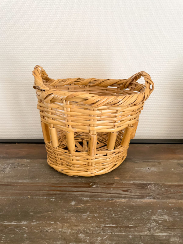 Panier rotin vintage