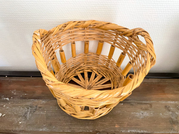 Panier rotin vintage – Image 3